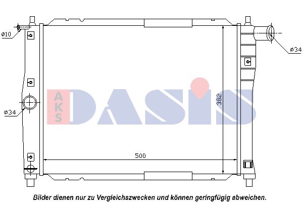 AKS DASIS Jäähdytin,moottorin jäähdytys 510065N